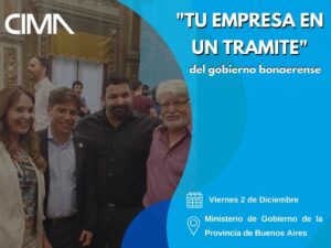 Read more about the article CIMA destacó el programa “Tu empresa en un trámite” del gobierno bonaerense